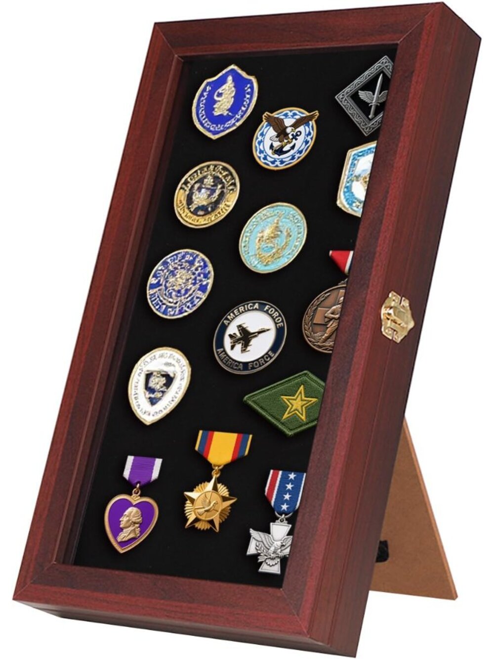 Pin Display Case Badge Display Frame Oversized Black for Beach Tags